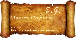 Steinbach Georgina névjegykártya