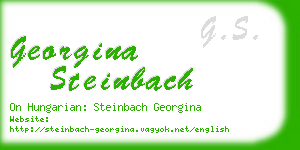 georgina steinbach business card